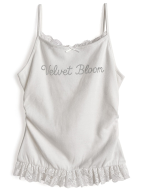 パールレースフリルキャミソール