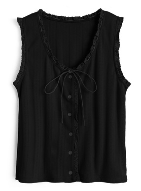 フリルリボンタンクトップ