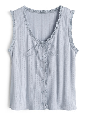 フリルリボンタンクトップ