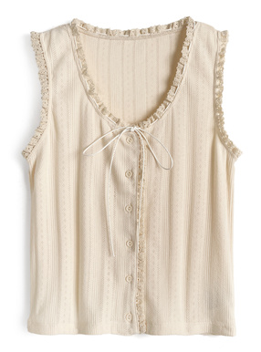 フリルリボンタンクトップ