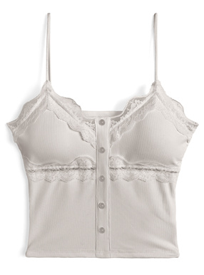 カップ付きレースキャミソール