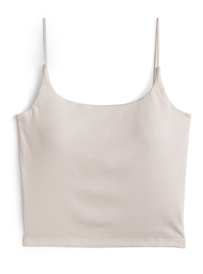 カップ付きショート丈キャミソール