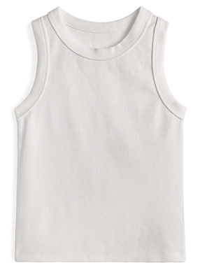 リブタンクトップ