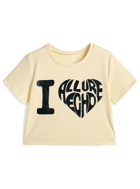 ラメハートロゴTシャツ