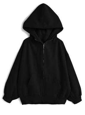 オーバーサイズダブルジップスウェットパーカー