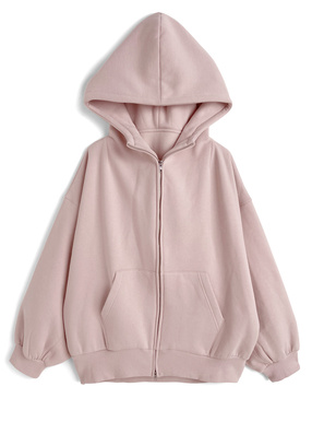 オーバーサイズダブルジップスウェットパーカー