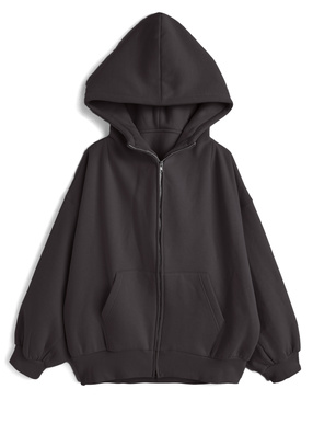 オーバーサイズダブルジップスウェットパーカー