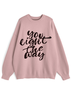 ロゴジャガードニットトップス