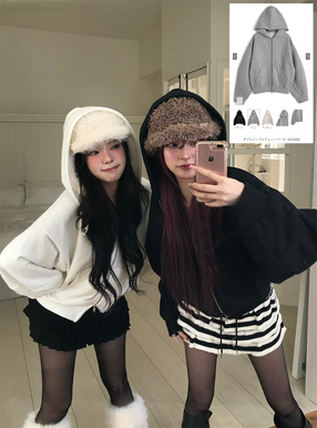 ダブルジップスウェットパーカー