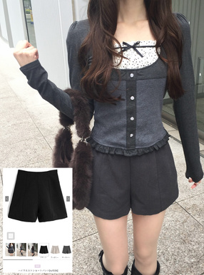 ハイウエストショートパンツ