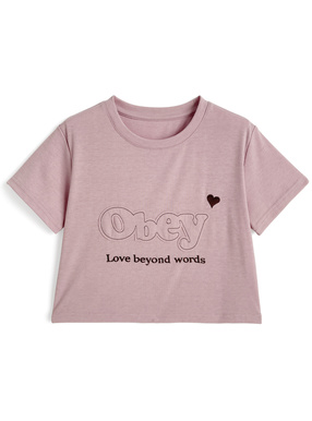 パッチロゴショート丈Tシャツ