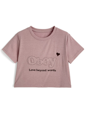 パッチロゴショート丈Tシャツ