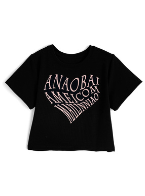 ハートロゴプリントTシャツ