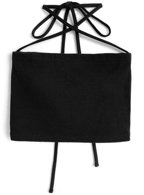 カップ付きクロスストラップベアトップ