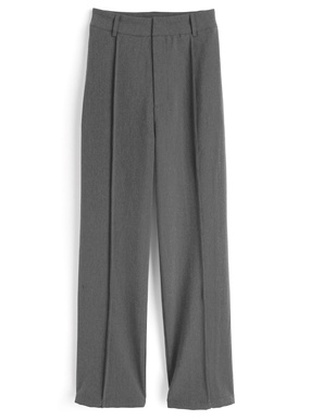センターピンタックワイドパンツ