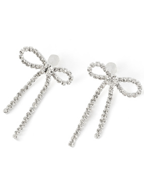 リボンビジューピアス