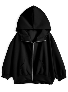 オーバーサイズダブルジップパーカー