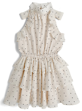 ドット柄アメスリティアードミニワンピース