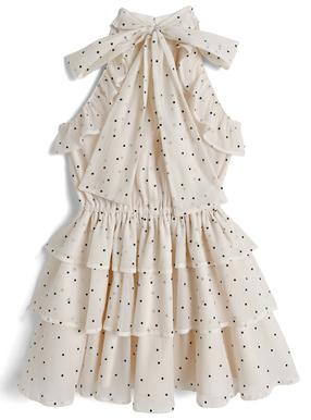 ドット柄アメスリティアードミニワンピース