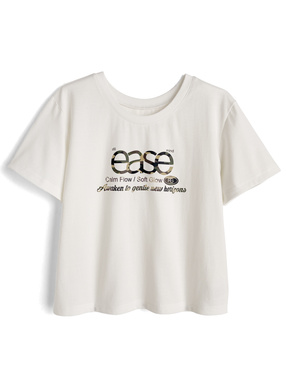カモフラージュ柄ロゴプリントTシャツ