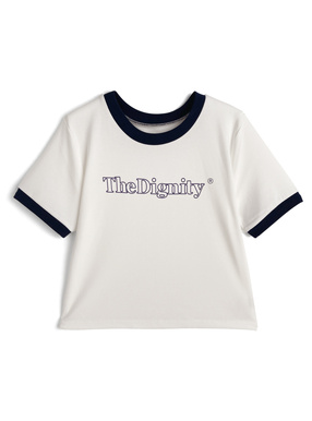 配色ロゴプリントTシャツ