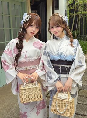 牡丹柄浴衣セット