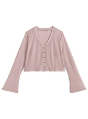 森香澄 接触冷感フレアスリーブシアーカーディガン