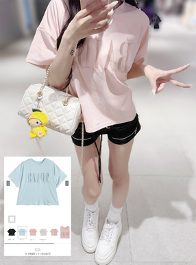 ロゴ刺繍Tシャツ