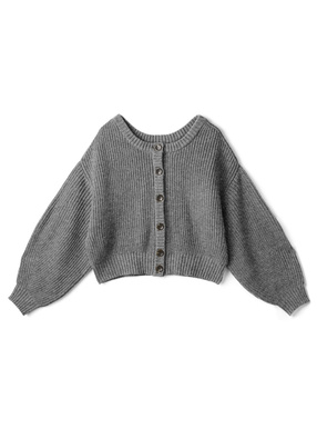 前後2Wayボリュームスリーブニットトップス