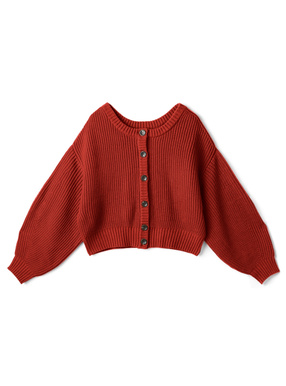 前後2Wayボリュームスリーブニットトップス