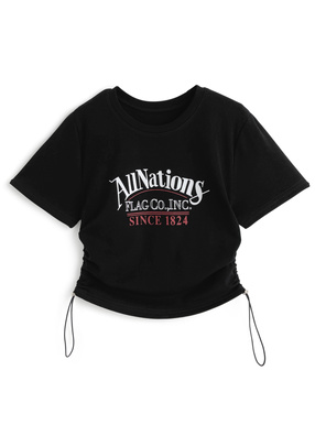 サイドドロストロゴTシャツ