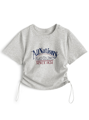サイドドロストロゴTシャツ