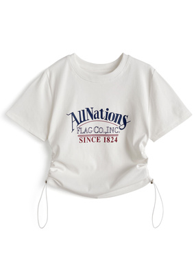 サイドドロストロゴTシャツ