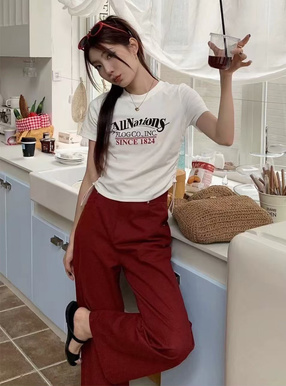 サイドドロストロゴTシャツ