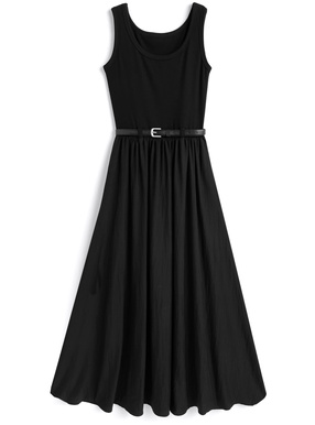 ベルト付タンクロングワンピース
