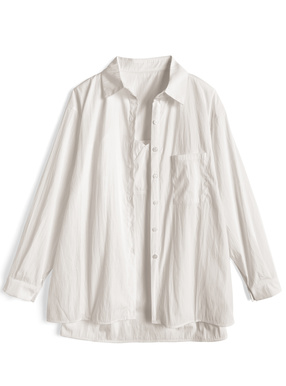 オーバーシャツ×キャミソールワンピースセットアップ