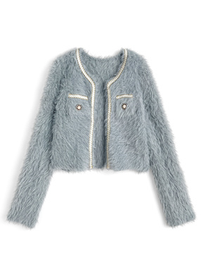 ブレードシャギーニットカーディガン