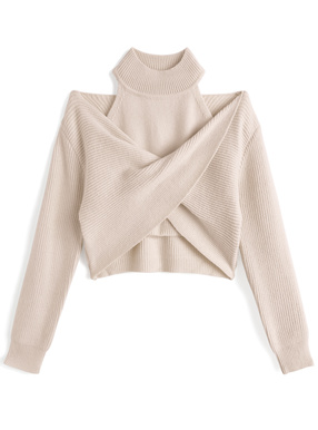 ツイストトップス×アメスリタンクトップニットアンサンブル