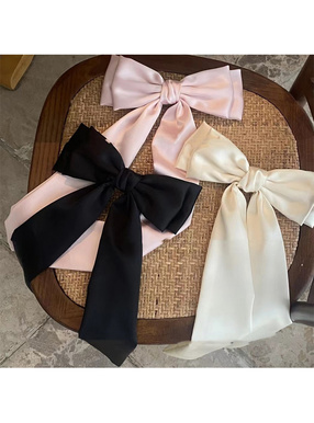 ロングリボンヘアバレッタ