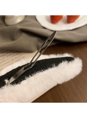 ファーヘアクリップ2点セット