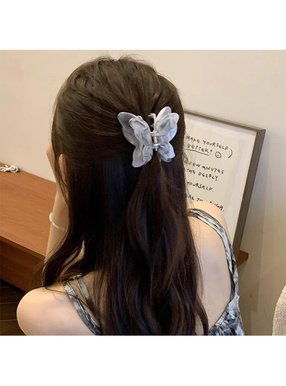 マーブルバタフライヘアクリップ
