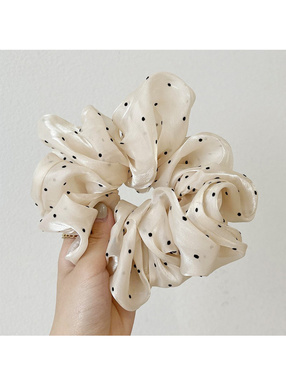 ドット柄シュシュ