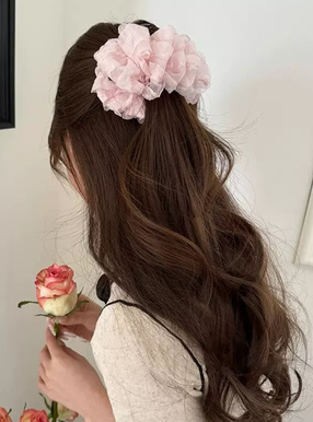 シフォンヘアクリップ