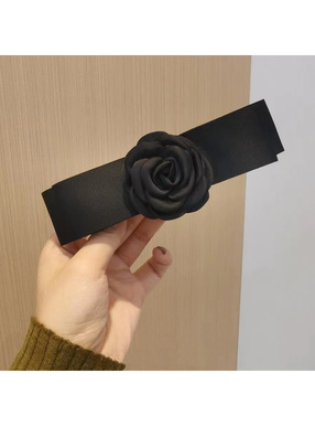 ローズリボンヘアクリップ