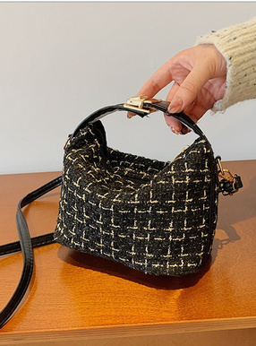 2Wayスクエアツイードバッグ