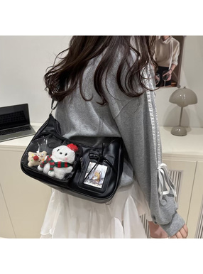 クリアポケットショルダーバッグ