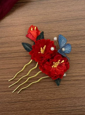 フラワーパールヘアコーム