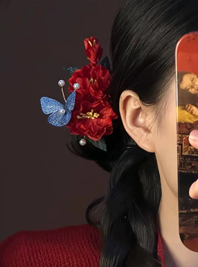 フラワーパールヘアコーム