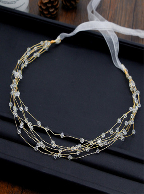 クリアビーズヘッドドレス