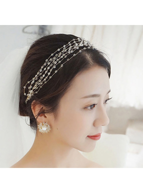 クリアビーズヘッドドレス